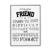 De Waardering van de vriend Dank u het manuscript  Magneet (Verticaal)