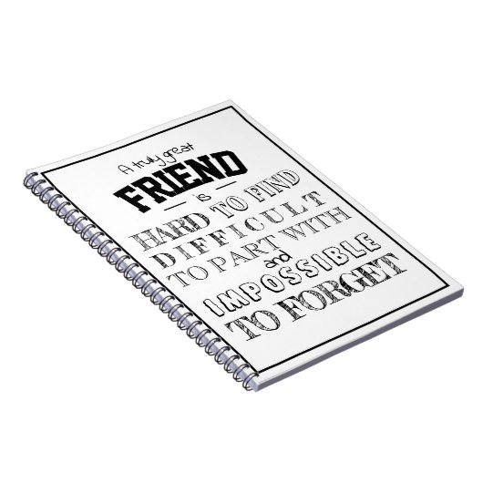 De Waardering van de vriend Dank u het manuscript  Notitieboek (Rechterzijde)