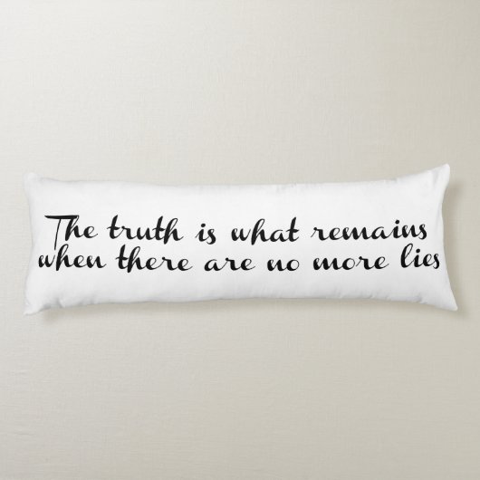 De waarheid blijft bestaan lichaamskussen (Achterkant)
