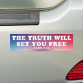 De waarheid bumpersticker (Op auto)