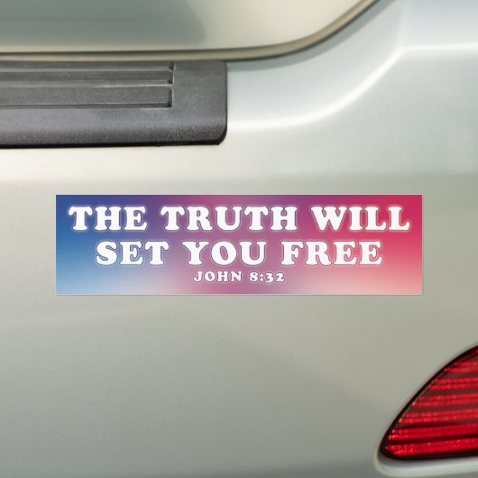 De waarheid bumpersticker (Op auto)