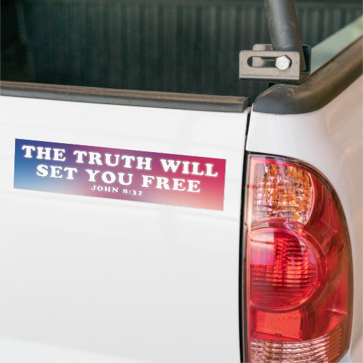 De waarheid bumpersticker (Op Truck)
