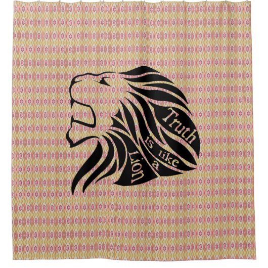 De waarheid is als een Leeuw  Douchegordijn (Voorkant)