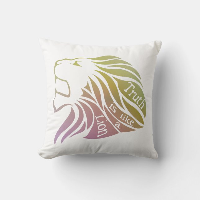 De waarheid is als een leeuw kussen (Voorkant)