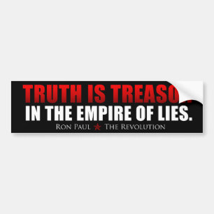 De waarheid is de reden - Ron Paul Bumpersticker