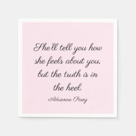 De waarheid ligt in de luiers. servet