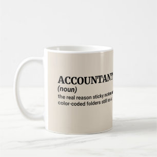 De waarheid over accountants - grappige taakdefini koffiemok