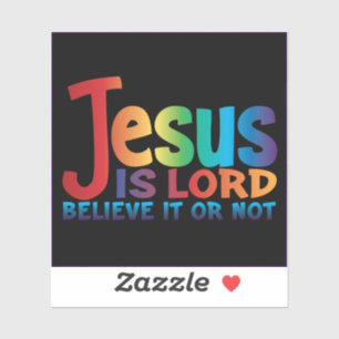 De waarheid over Jezus Sticker...zwart Sticker