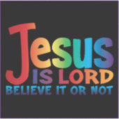 De waarheid over Jezus Sticker...zwart Sticker (Voorkant)