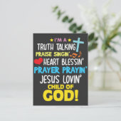 De waarheid werpt het kind van God dat zich moet b Briefkaart (Staand voorkant)