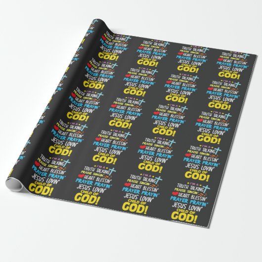 De waarheid werpt het kind van God dat zich moet b Cadeaupapier (Uitgerold)