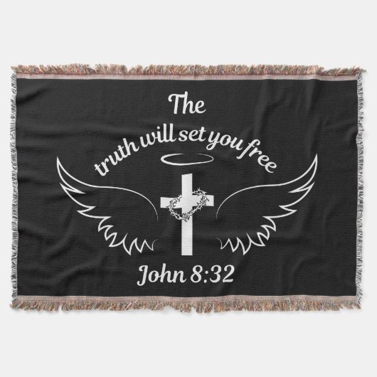 De waarheid zal je bevrijden John 8:32 Deken (Voorkant)