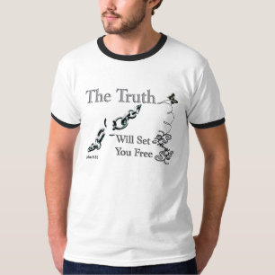 De waarheid zal u vrijmaken - - Op maat gemaakt T-shirt