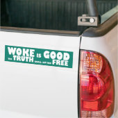 De waarheid zet je vrij bumpersticker (Op Truck)