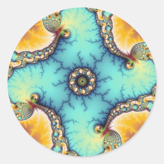 De waarnemer ronde sticker (Voorkant)