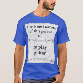 De waarste natuur: gitarist t-shirt