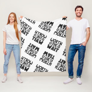 De wachttijd waard fleece deken