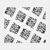 De wachttijd waard fleece deken (Voorkant (Horizontaal))