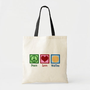 De Wafels van de Liefde van de vrede Tote Bag