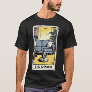 De Wagentje Tarotkaart Kat Robot Stofzuiger Ca T-shirt