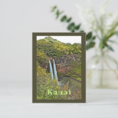 De Wailua waterval op Kauai Briefkaart (Staand voorkant)