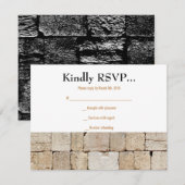 De WALL Bar Bat Reply Card RSVP Kaartje (Voorkant / Achterkant)