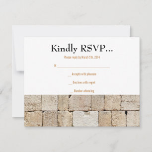 De WALL Bar Bat Reply Card RSVP Kaartje