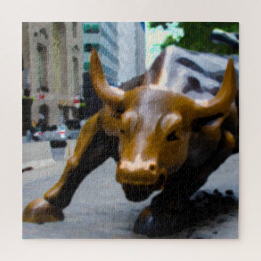 De Wall Street Bull New York. Jigzaag Puzzle Legpuzzel (Verticaal)