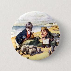DE WALRUS EN DE CARPENTER IN WONDERLAND RONDE BUTTON 5,7 CM