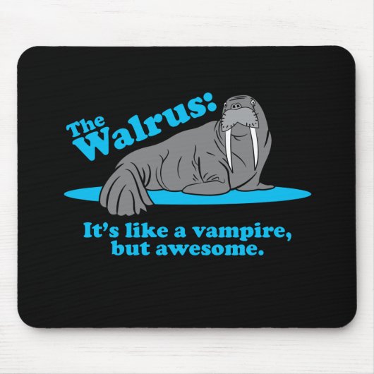 De Walrus Vampire Muismat (Voorkant)