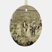 De Wals (gekleurde graving) Keramisch Ornament (Rechts)