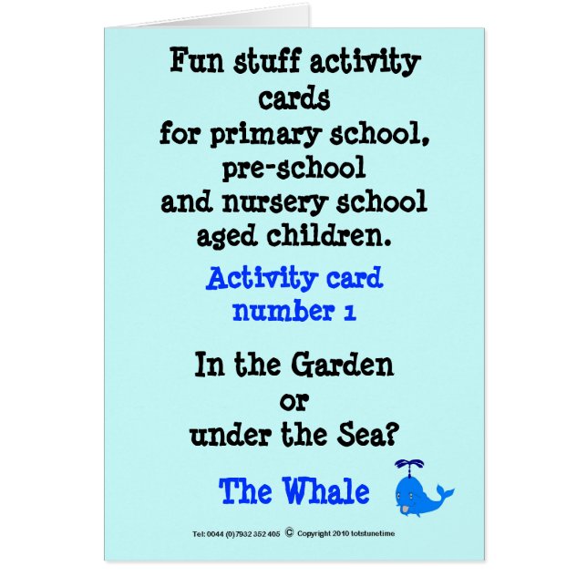 De walvis (Voorkant)