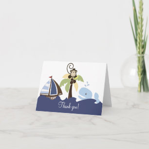 De Walvis & de Aap van de Partner van Ahoy danken Bedankkaart