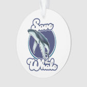 De walvis opslaan ornament (voorkant)