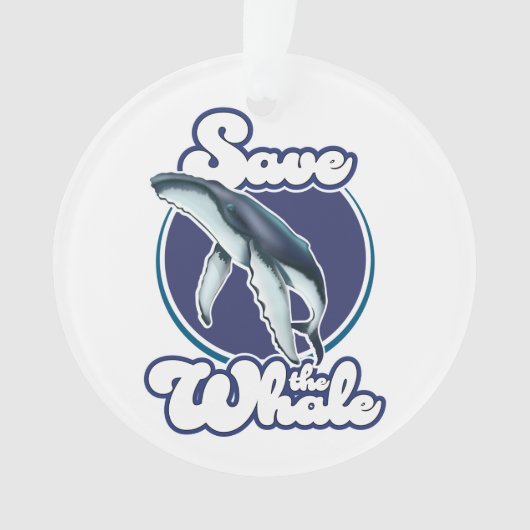 De walvis opslaan ornament (voorkant)