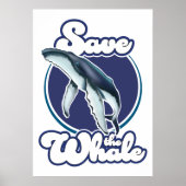 De walvis opslaan poster (Voorkant)