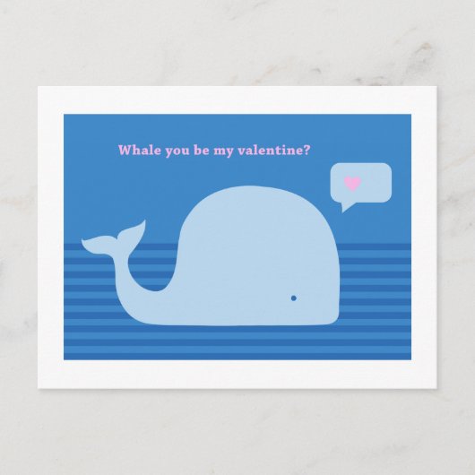De "walvis u het Briefkaart is van mijn Valentijn" (Voorkant)