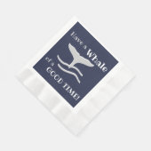 De walvis van een Goede Tijd Servet (Hoek)