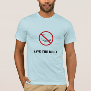 de walvis verbieden, het Krill redden T-shirt