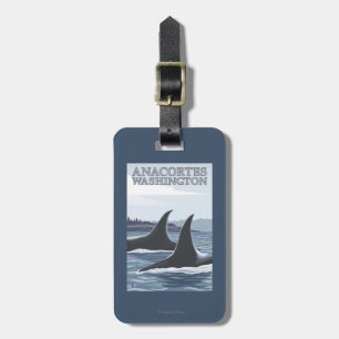 De Walvissen van de orka #1 - Anacortes, Bagagelabel