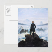 De wandelaar boven de zee van mist, kunst briefkaart (Voorkant / Achterkant)