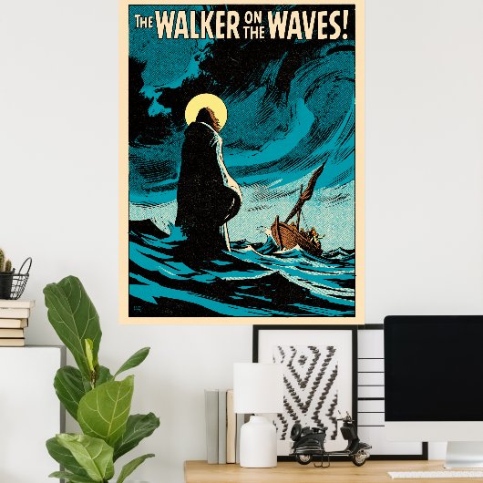 De Wandelaar op de Golven Poster (Thuiskantoor)