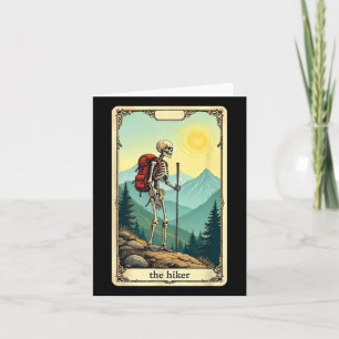 De wandelaar Tarot Kaart Skeleton Mountain Wandele