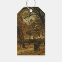 De wandelaar tussen herfstbladeren van Vincent van