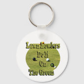 De wandelaars doen het op de groene, grappige sleu sleutelhanger (Voorkant)