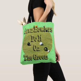 De wandelaars doen het op groen, grappig draagtas
