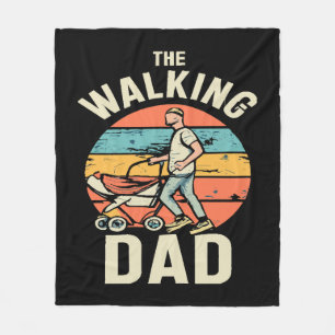 de wandelende papa fleece deken