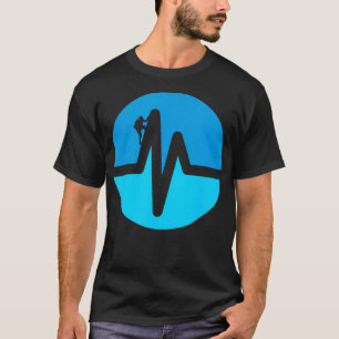 De wandelende Shirten Hiker Mountain Rock klimmen T-shirt