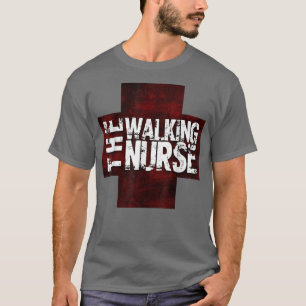 De wandelende verpleegster, grappige Zombie Style T-shirt