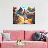De Wandeling Canvas Afdruk (Insitu (Woonkamer))